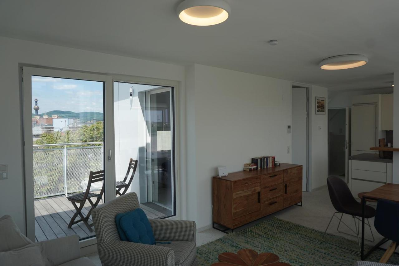 Augartenblick Penthauscombo 15/16 - Blick Zum Riesenrad Apartment Виена Екстериор снимка