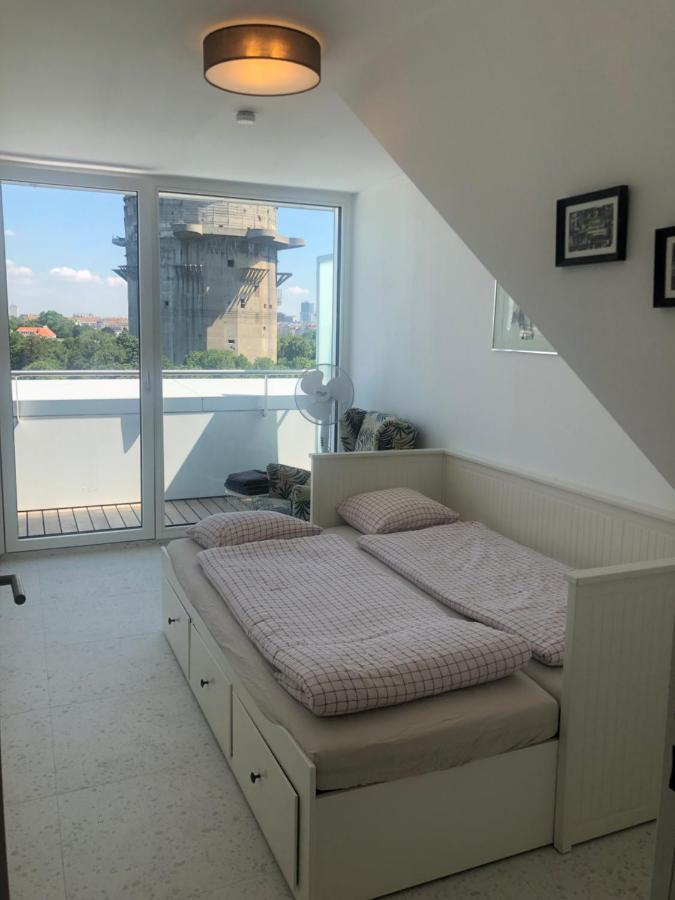 Augartenblick Penthauscombo 15/16 - Blick Zum Riesenrad Apartment Виена Екстериор снимка